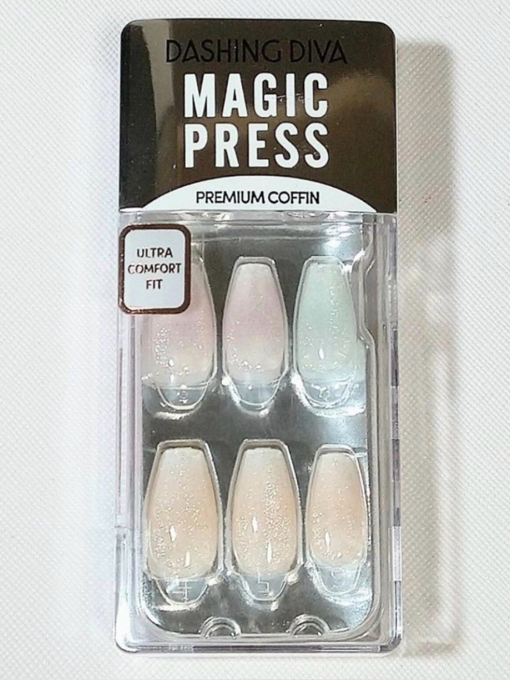 Dashing Diva Magic Press Discontinued Rare Iridescent Pearl Shimmer Coffin
